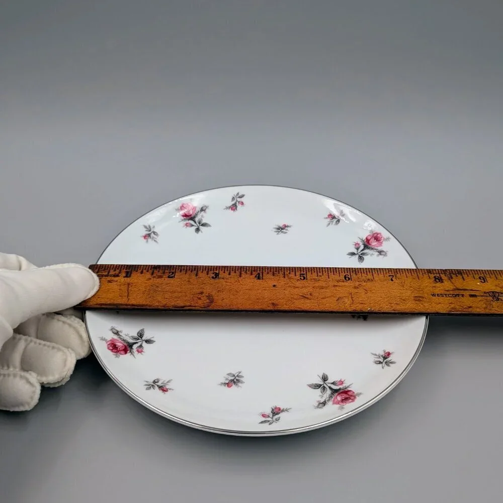 Vintage Meito China Rose Chintz - Set of 2 Shabby Chic Plates